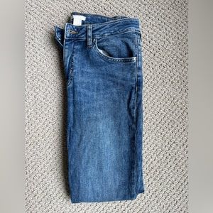 Blue denim jean straight leg